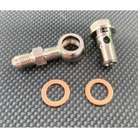 ZAGE M10x1.25 4AN Turbo Water Feed Banjo Fitting Kit