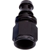 Aeroflow -10AN Push Lock Straight Hose End - 400 / 510 Series Full Flow 