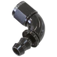 Aeroflow 90deg -10AN Push Lock Hose End - 400 / 510 Series Full Flow