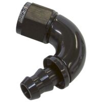 Aeroflow 120deg -10AN Push Lock Hose End - 400 / 510 Series Full Flow