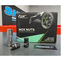 tpi NOX Black Wheel Nuts - M14x1.5 Honda Civic Type R FK8 FL5