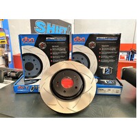 DBA T2 Street Slotted Front Rotors - Suits Honda Integra DC2 Type R - 5 Stud