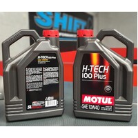 Motul H-Tech 100 Plus Engine Oil 10W40 - 5 Litre 100% Synthetic