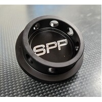 SPP Black Oil Cap - Suits Mitsubishi Lancer, EVO, Mirage, FTO, GTO, Colt