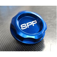 SPP Blue Billet Oil Cap - Suits Mitsubishi Lancer, EVO, Mirage, FTO, GTO, Colt