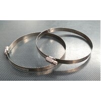 Hose Clamps 118-140mm - Stainless Perforated