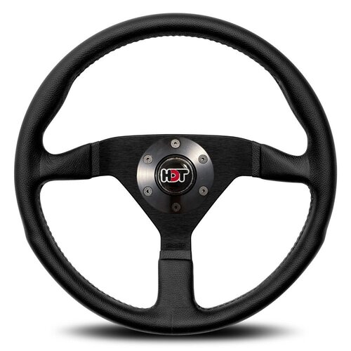 MOMO Montecarlo Black Leather 350mm Steering Wheel HDT