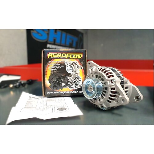 Aeroflow High Amp Alternator - Suits Mitsubishi EVO 4-9 4G63T