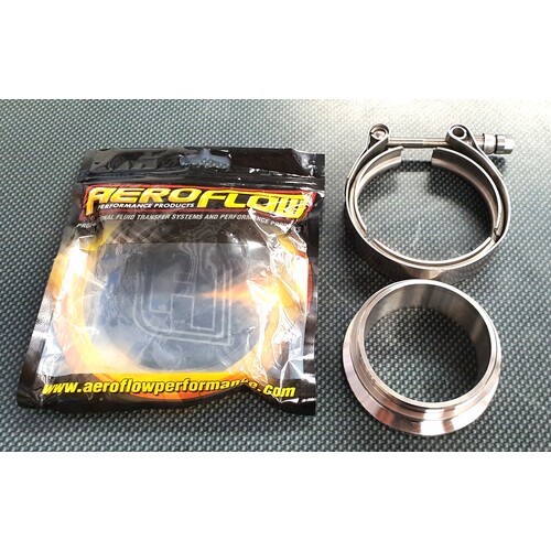 Aeroflow Turbine Inlet 3" O.D Stainless Steel V-Band Kit