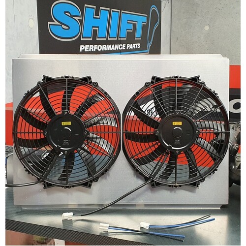 Universal Shroud & Fan Kit - 2 x Maradyne 12" Slim Line Fan Champion Series